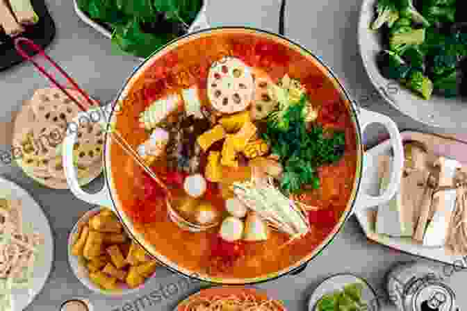 A Bubbling Hot Pot Filled With A Variety Of Ingredients, Including Vegetables, Meats, And Seafood, Showcasing The Vibrant Colors And Convivial Nature Of The Dish The Ultimate Japanese Noodles Cookbook: Amazing Soba Ramen Udon Hot Pot And Japanese Pasta Recipes