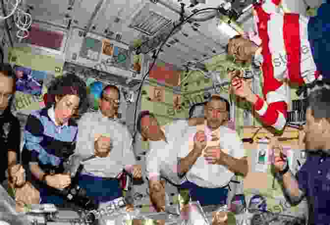 A Group Of Astronauts Floating In Space, Cooking A Meal Will Save The Galaxy For Food