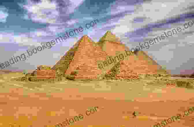 A Majestic View Of The Pyramids Of Giza In All Their Ancient Glory, Towering Over The Desert Sands Legacy: Vintage Photos Of Ancient Egypt