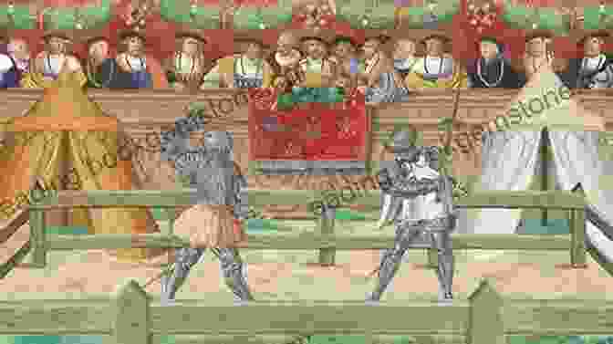 A Medieval Painting Of A Jousting Tournament Medieval Art Veronica Sekules
