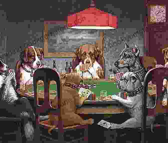 A Painting Of A Dog Playing Poker With A Group Of Men. Hand Lettering For Laughter: Gorgeous Art With A Hilarious Twist