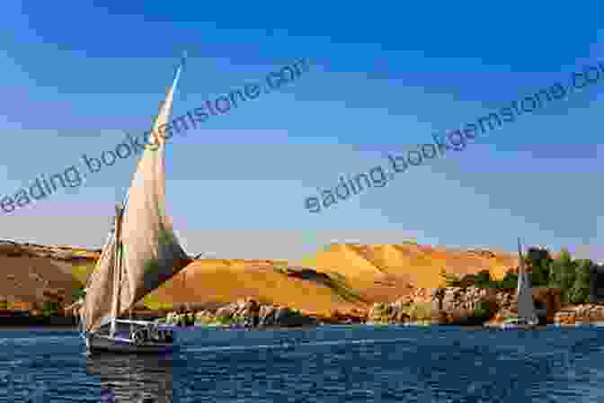 A Serene View Of The Nile River, With Sailboats Dotting Its Waters And Lush Vegetation Along Its Banks Legacy: Vintage Photos Of Ancient Egypt