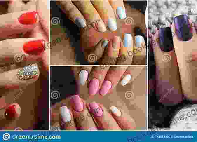A Vibrant Color Palette Used For Acrylic Nail Painting, Showcasing The Diverse Range Of Hues And Finishes. ACRYLIC NAIL PAINTING BOOK: Beginners Guide To Acrylic Nail Painting And Lots More