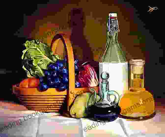 A Vibrant Still Life Painting In Oils, Capturing The Essence Of Everyday Objects Painting Still Life In Oils