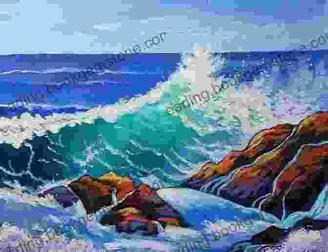 Abstract Still Life Sea Scape Landscape Inspired By The Crashing Waves Of The Ocean Artwork And Poetry: Abstract Still Life Sea Scape Landscape