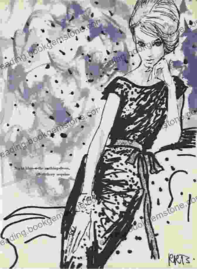 Fashion Illustration By René Bouché From The 1950s Fashion Illustration 1920 1950: Techniques And Examples (Dover Art Instruction)