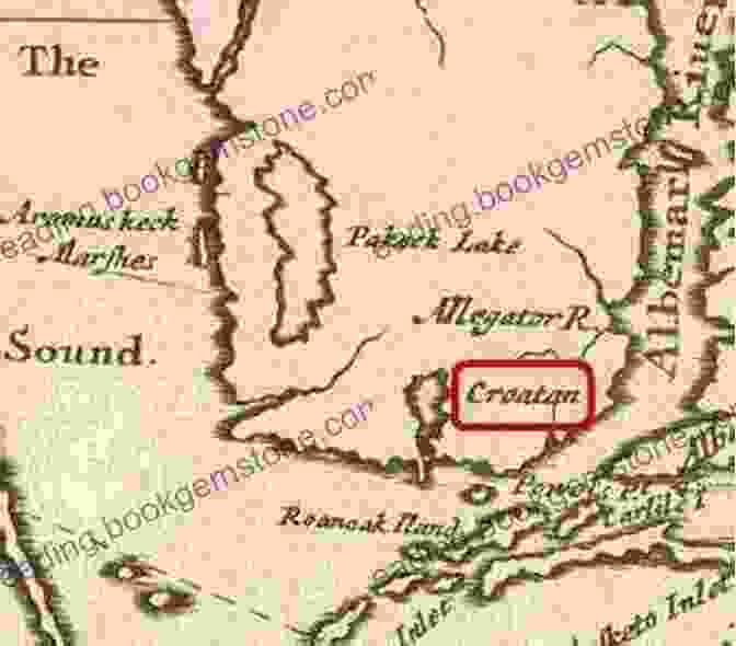 Map Of Croatan Island Lost Colony Richard F Weyand
