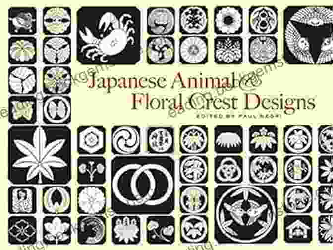 Tiger Crest Design Japanese Animal And Floral Crest Designs (Dover Pictorial Archive)