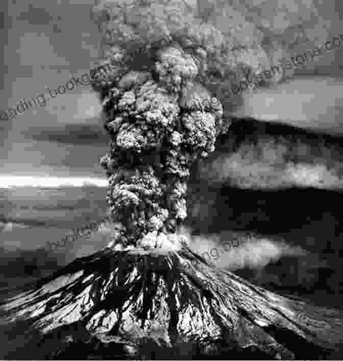 Volcano Painting Of Mount St. Helens Erupting Volcano: Paintings Of American Volcanoes By Eva Bartel