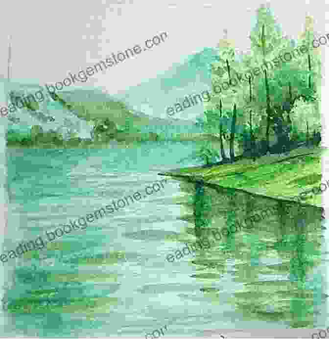 Watercolour Sketch Of A Serene Lake With Mist Rising From The Surface Ashley Jackson S Watercolour Sketches